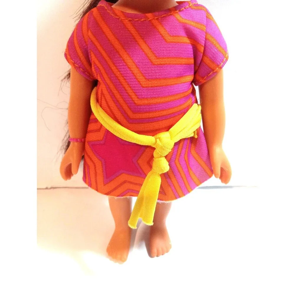 2009 Mattel Dora The Explorer Pink Orange Dress Plastic Doll 8